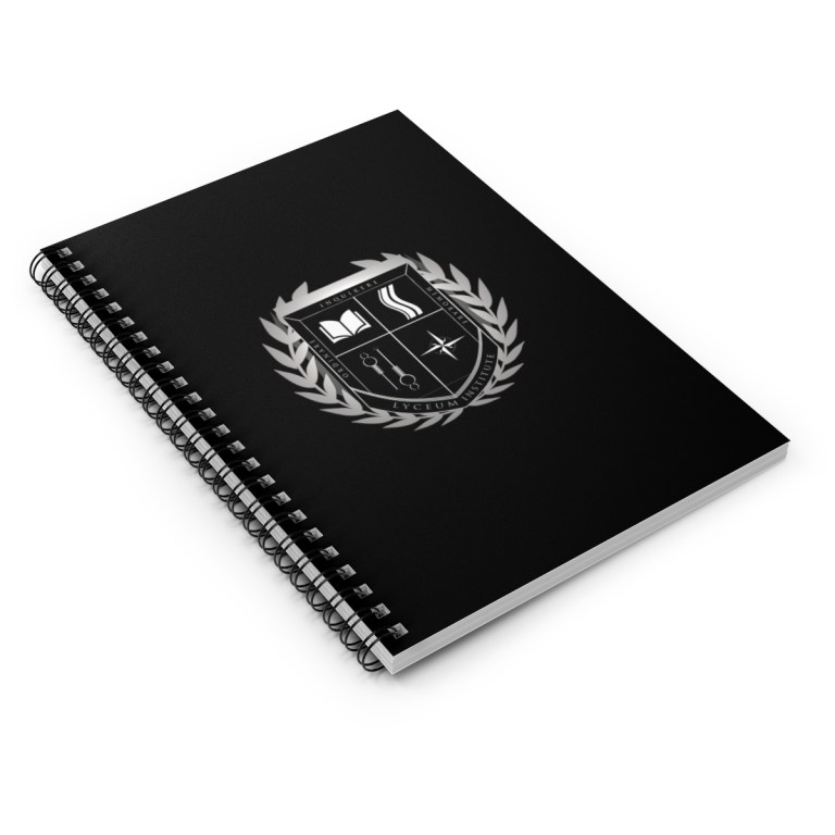 Lyceum Institute Seal - Lined Spiral Notebook
