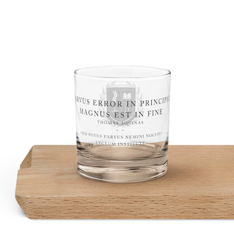 Small Errors (Latin) Rocks Glass